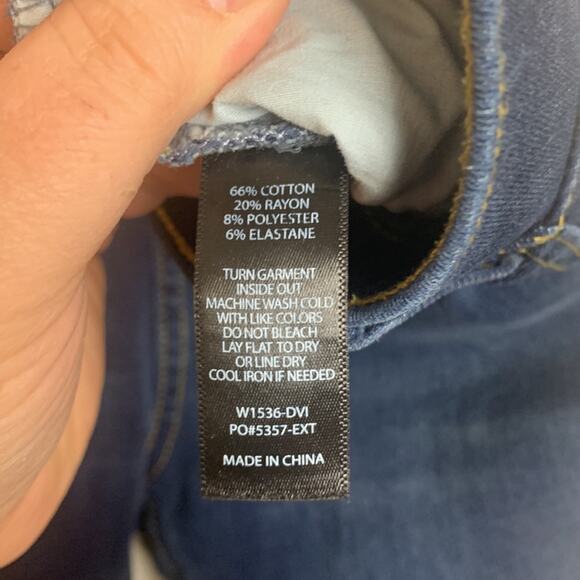 Betabrand womens medium long tall pull on bootcut jeans denim pants blue jegging - Picture 8 of 10